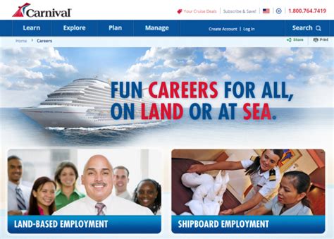 Search our Job Opportunities at Carnival Casino.